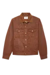 Midnight Rodeo Coated Trucker Coated Brown In Brown