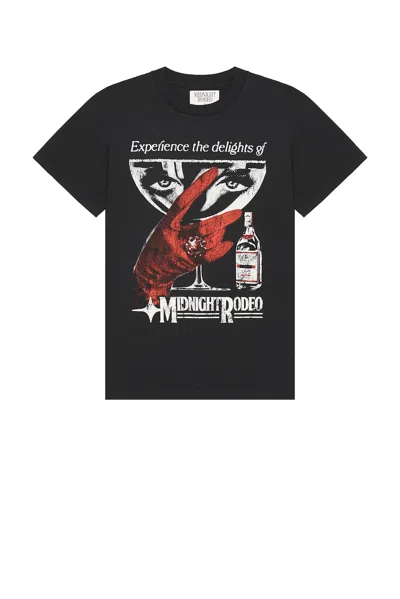 Midnight Rodeo Cocktail Tee In Black