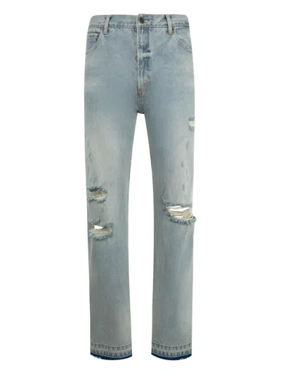Midnight Rodeo Distressed-effect Jeans In Blau