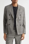 Midnight Rodeo Double Breasted Jacket In Gray