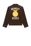 Midnight Rodeo Ffa Trucker Jacket In Brown