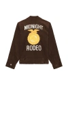 Midnight Rodeo Ffa Trucker Jacket In Brown