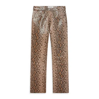 Midnight Rodeo Leather Pants Snakeskin