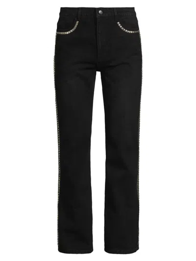 Midnight Rodeo Men's Persistence Of Memory Studded Bootcut Jeans In Multi
