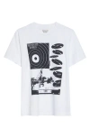 Midnight Rodeo Record Graphic T-shirt In White