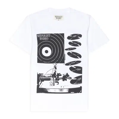 MIDNIGHT RODEO MIDNIGHT RODEO RECORD TEE WHITE