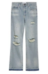 Midnight Rodeo Ripped Release Hem Flare Jeans