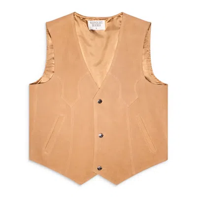 Midnight Rodeo Suede Vest Beige In Sand