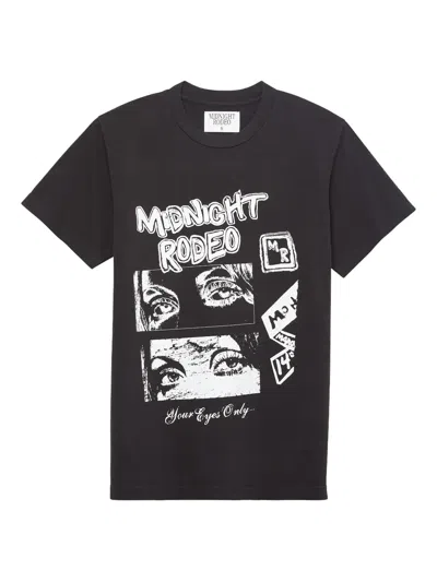 Midnight Rodeo Your Eyes Only Graphic T-shirt In Black
