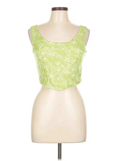 Pre-owned Midnight Sky Sleeveless Blouse In Green