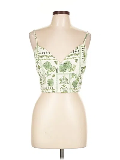 Pre-owned Midnight Sky Tank Top Green Strapless Neckline Tops