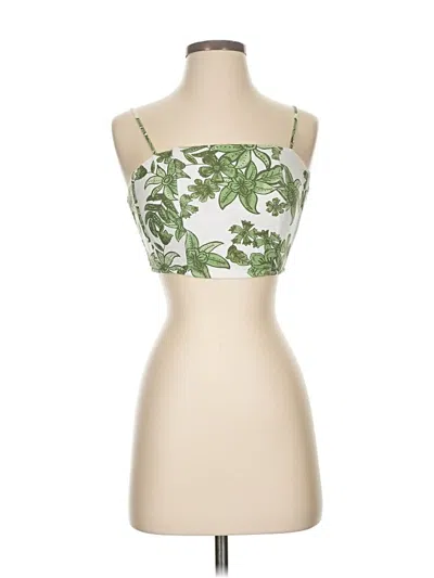 Pre-owned Midnight Sky Tank Top Green Strapless Neckline Tops