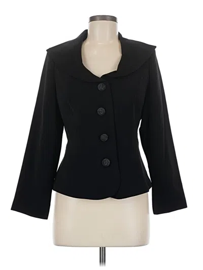 Midnight Velvet Blazer Jacket In Black