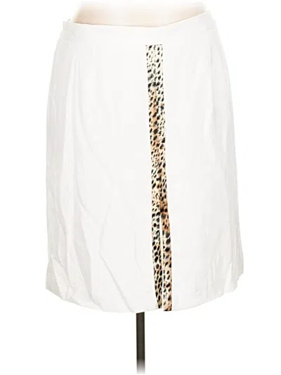 Pre-owned Midnight Velvet Casual Skirt In White