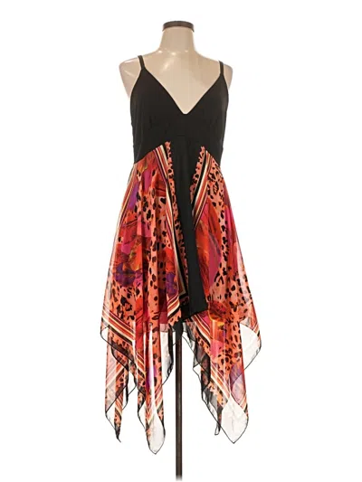 Pre-owned Midnight Velvet Cocktail Dress In Red