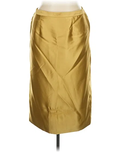 Pre-owned Midnight Velvet Formal Skirt In Gold