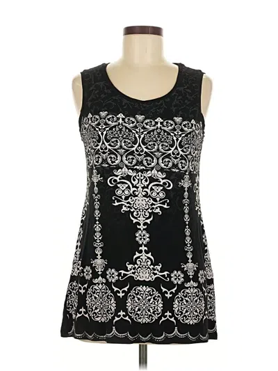 Pre-owned Midnight Velvet Sleeveless Blouse In Black