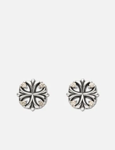Midnightfactory Hbx Exclusive - Maltese-cross Quadruplets Earrings In Metallic