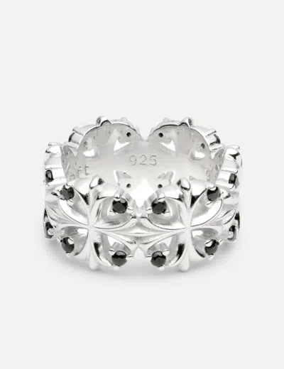 Midnightfactory Maltese-cross Quadruplets Ring In Brown