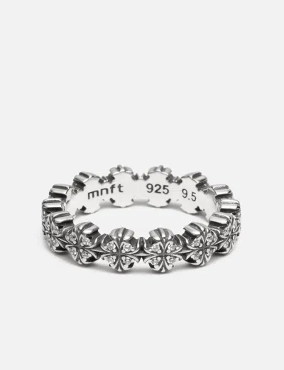 Midnightfactory Maltese-cross Quadruplets Oxidised Classic Ring