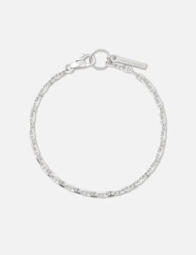 Midnightfactory Silver Chain Bracelet In Metallic