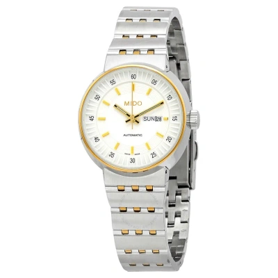 Mido All Dial Automatic White Dial Ladies Watch M733091112 In Metallic