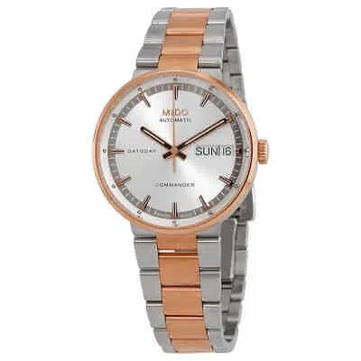 Pre-owned Mido Automatic Silver Dial Two-tone Ladies Watch M0142302203180