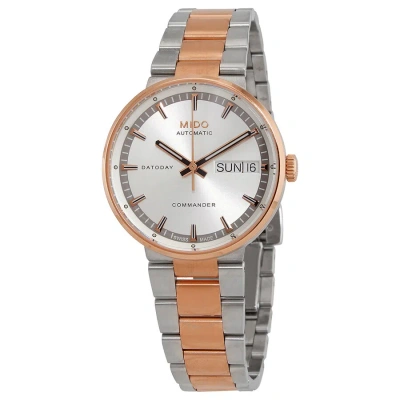 Mido Automatic Silver Dial Two-tone Ladies Watch M0142302203180 In Metallic