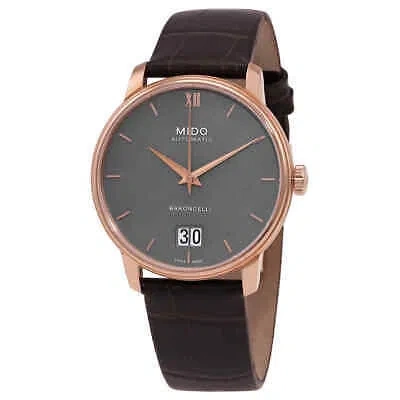 Pre-owned Mido Baroncelli Automatic Grey Dial Watch M0274263608800