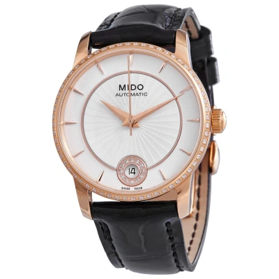Mido Baroncelli Automatic Ladies Watch M0072076603626 In Black / Gold Tone / Rose / Rose Gold Tone / Silver