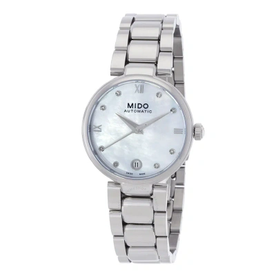 Mido Baroncelli Automatic Mother Of Pearl Dial Ladies Watch M0222071111610 In Metallic