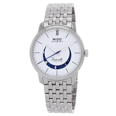 Mido Baroncelli Automatic White Dial Men's Watch M0274071101001 In Neutral