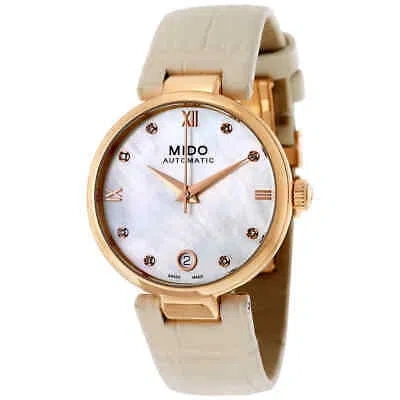 Pre-owned Mido Baroncelli Ii Automatic Ladies Watch M022.207.36.116.11