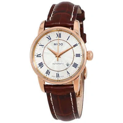 Pre-owned Mido Baroncelli Ii Automatic Silver Dial Ladies Watch M76002218