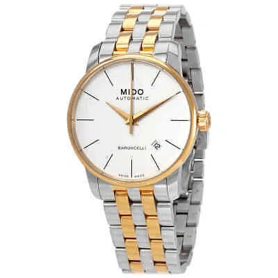 Pre-owned Mido Baroncelli Ii Automatic White Dial Men's Watch M86009761