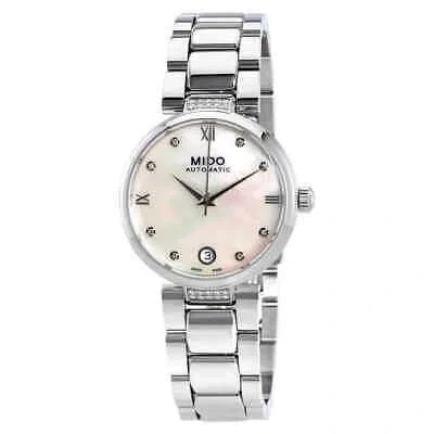 Pre-owned Mido Baroncelli Ii Mop Dial Ladies Watch M022.207.61.116.11