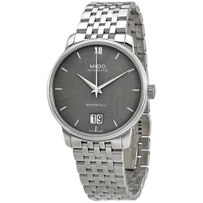 Mido Men's Swiss Automatic Baroncelli Iii Stainless Steel Bracelet Watch 40mm