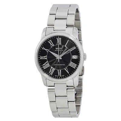 Pre-owned Mido Baroncelli Iii Automatic Black Dial Ladies Watch M010.208.11.053.00