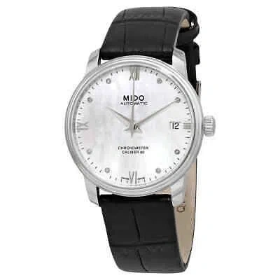 Pre-owned Mido Baroncelli Iii Automatic Chronometer Diamond Ladies Watch