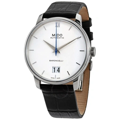 Mido Baroncelli Iii Automatic White Dial Men's Watch M027.426.16.018.00 In Black / White