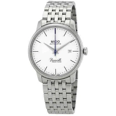 Pre-owned Mido Baroncelli Iii Automatic White Dial Men's Watch M0274071101000