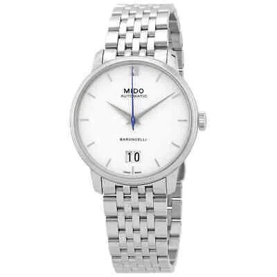Pre-owned Mido Baroncelli Iii Automatic White Dial Men's Watch M0274261101800