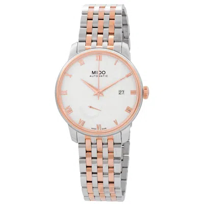 Mido Baroncelli Iii Automatic White Dial Men's Watch M0274282201300 In Metallic
