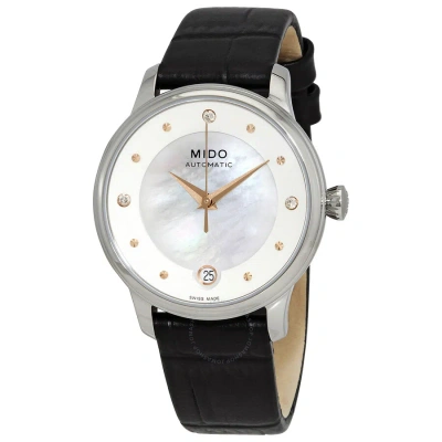 Mido Baroncelli Lady Day & Night Automatic Diamond Watch M039.207.16.106.00 In Black
