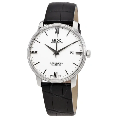 Mido Baroncelli Si Automatic White Dial Men's Watch M027.408.16.018.00 In Metallic