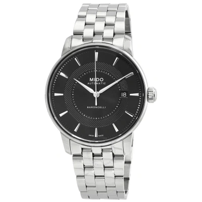 Mido Baroncelli Signature Automatic Black Dial Men's Watch M0374071105101 In Metallic