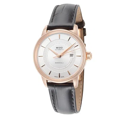 Mido Baroncelli Women's 30mm Automatic Watch In Gold