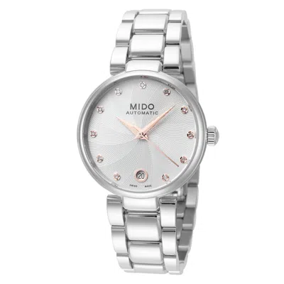 Mido Baroncelli Women's 33mm Automatic Watch In Silver