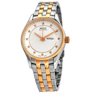 Pre-owned Mido Belluna Automatic Diamond Ladies Watch M0012302203691
