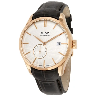 Mido Belluna Automatic Silver Dial Watch M024.428.36.031.00 In Black